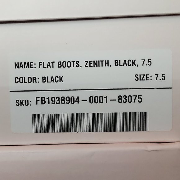 NIB JUSTFAB ZENITH PATTERNED RIDING BOOT (Black 7.5 & 8.5) - Picture 12 of 13